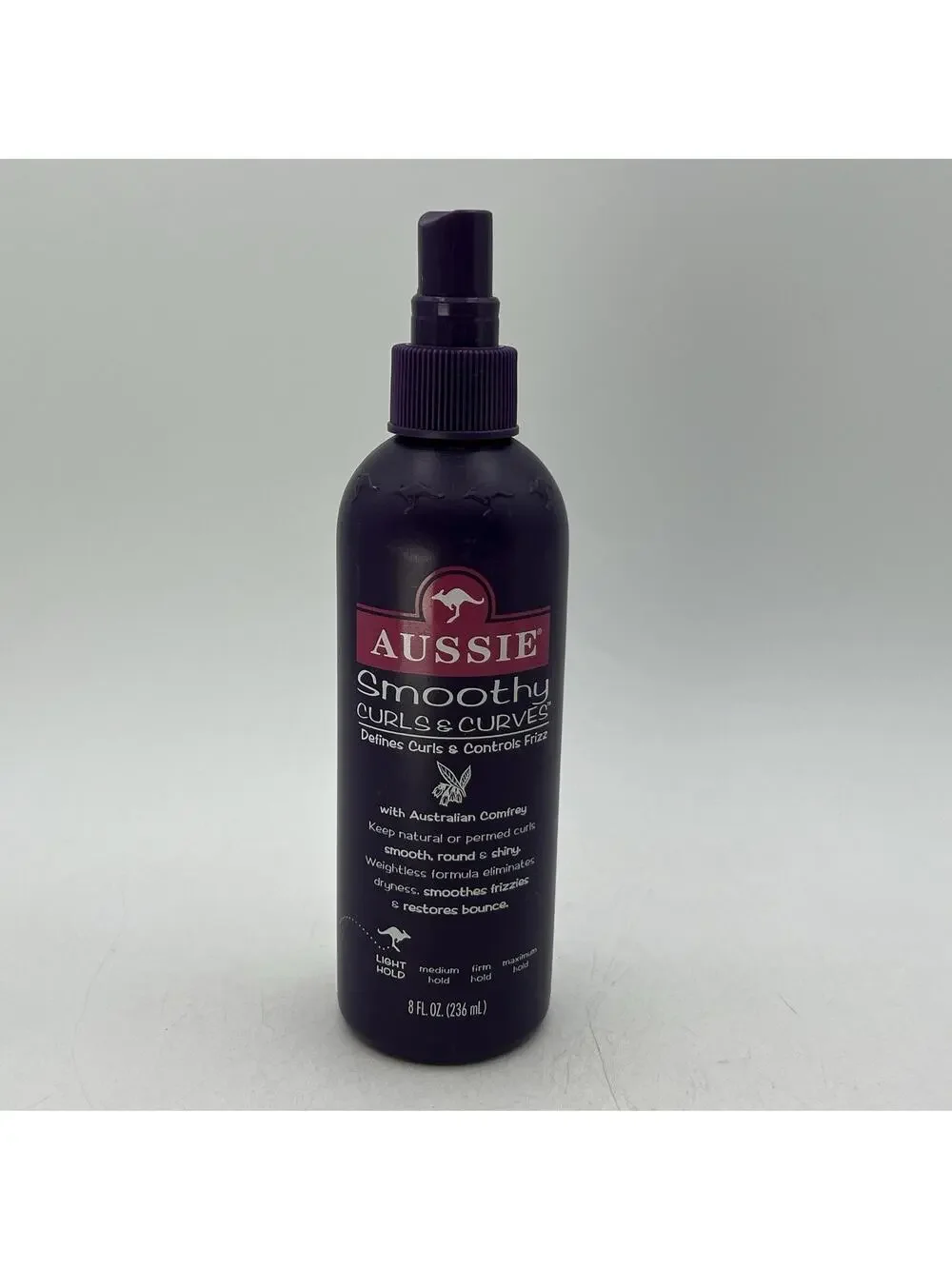 Vtg 1990s Aussie Smoothly Curls & Curves LIGHT HOLD Spray GRAPE 8 oz 80% FULL